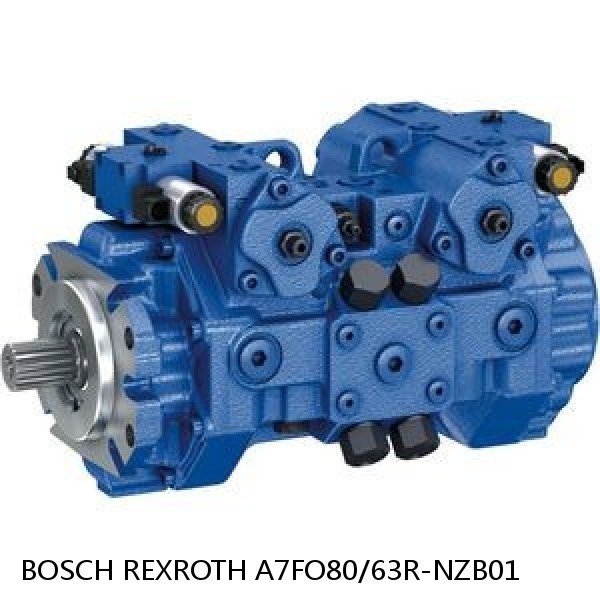 A7FO80/63R-NZB01 BOSCH REXROTH A7FO Axial Piston Motor Fixed Displacement Bent Axis Pump #1 small image