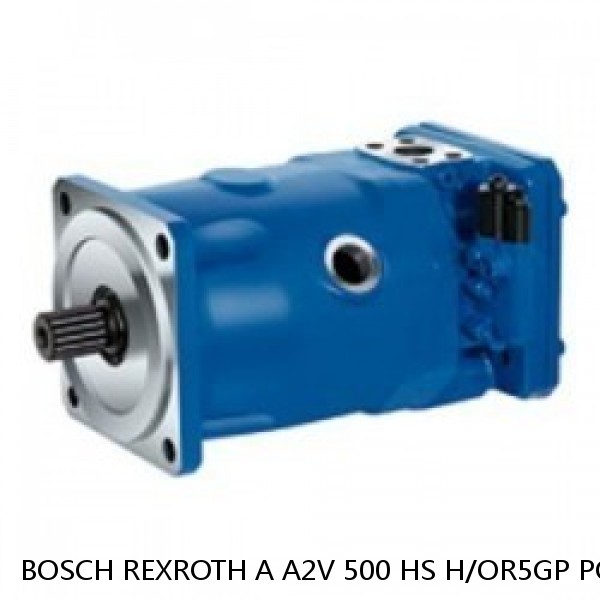 A A2V 500 HS H/OR5GP PO -SO BOSCH REXROTH A2V Variable Displacement Pumps #1 small image